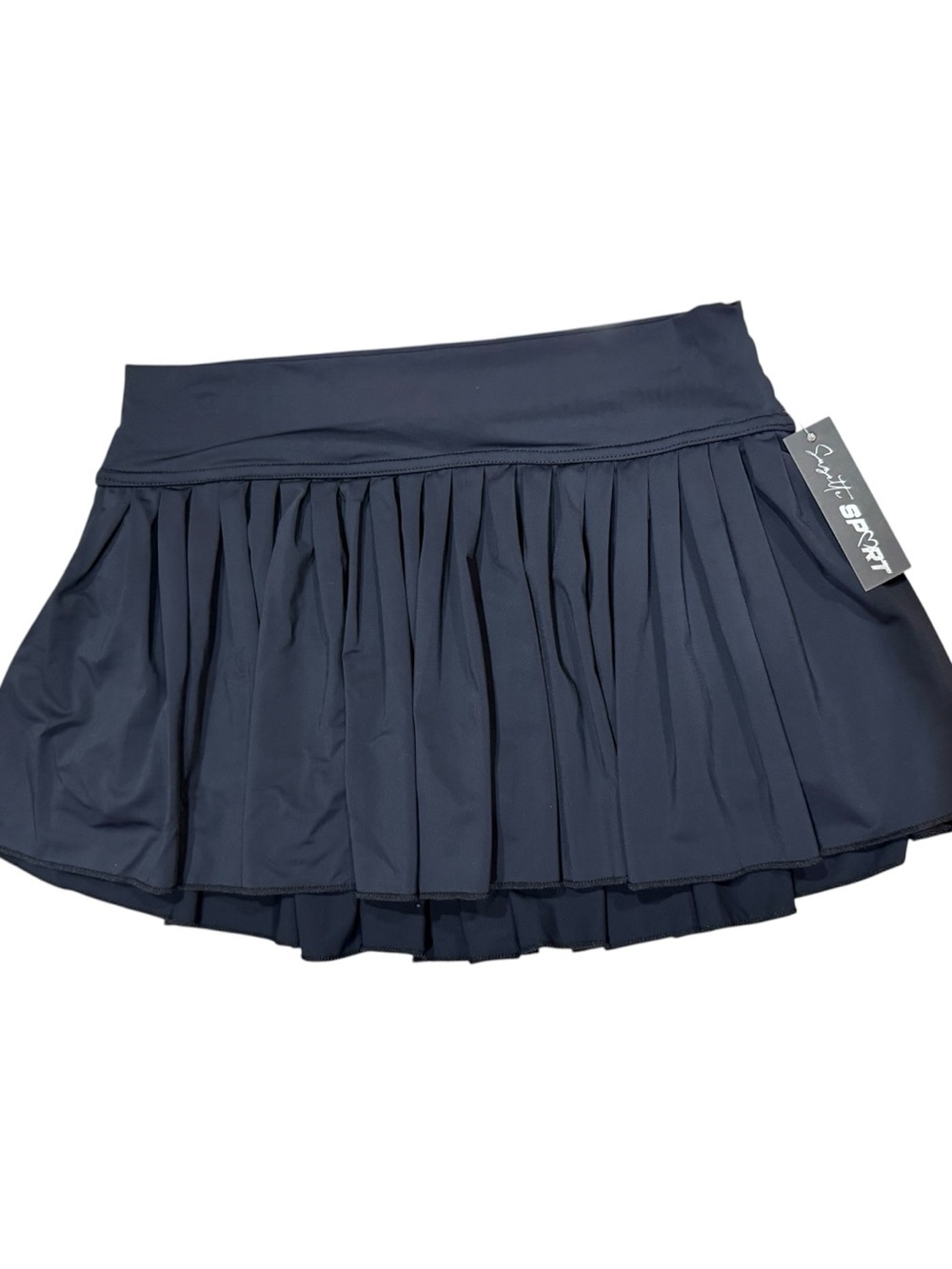 Suzette Sport Black Pleated Tennis Golf Skort Skirt Shorts Medium